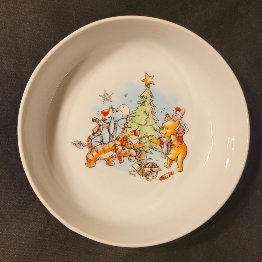 🎄 NEW - Disney Winnie the Pooh Christmas Serving Bowl